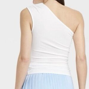 a new day white One-Shoulder Top
